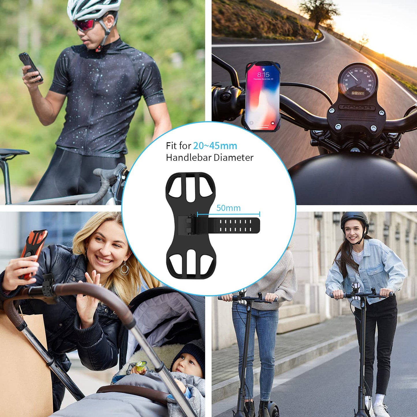 【360° 】Bicycle Phone Mount Holder