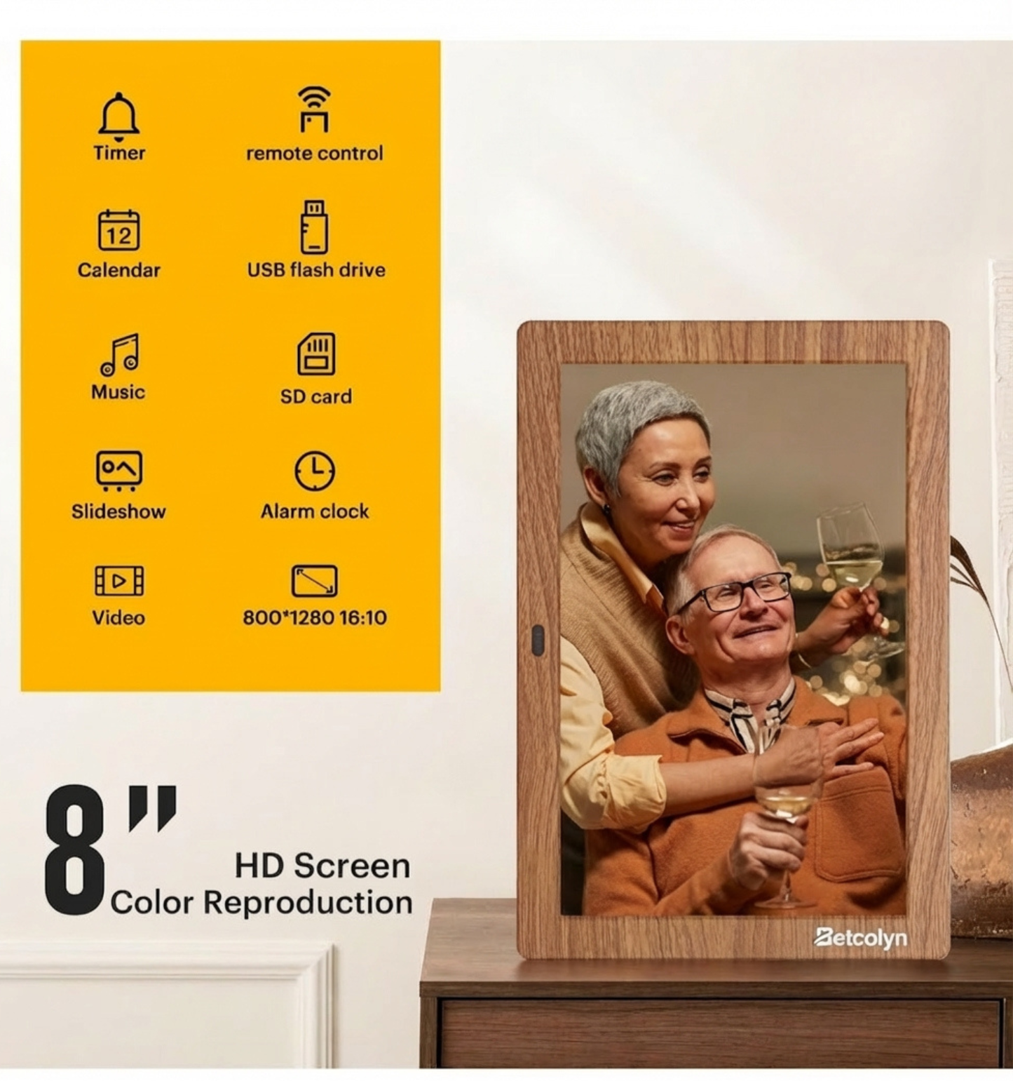 【8"】 Digital Picture Frame,NO-WIFI (