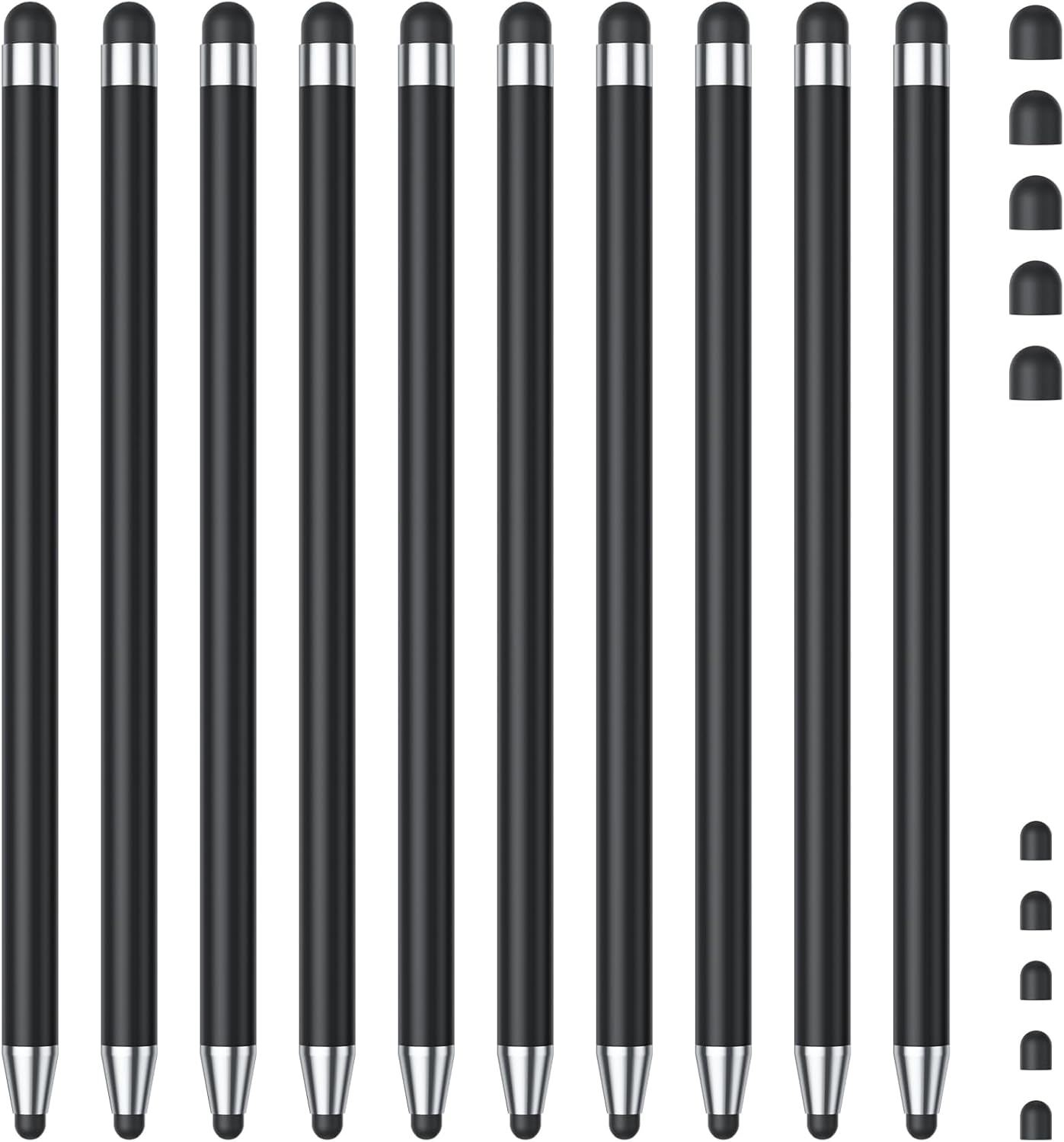 【10Pack】All Black Stylus Pen for Touchscreen