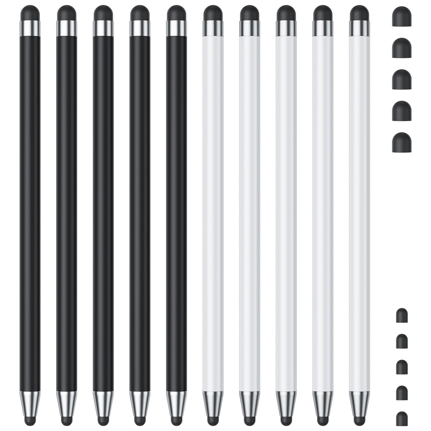 【10Pack】Black&White Stylus Pen for Touchscreen