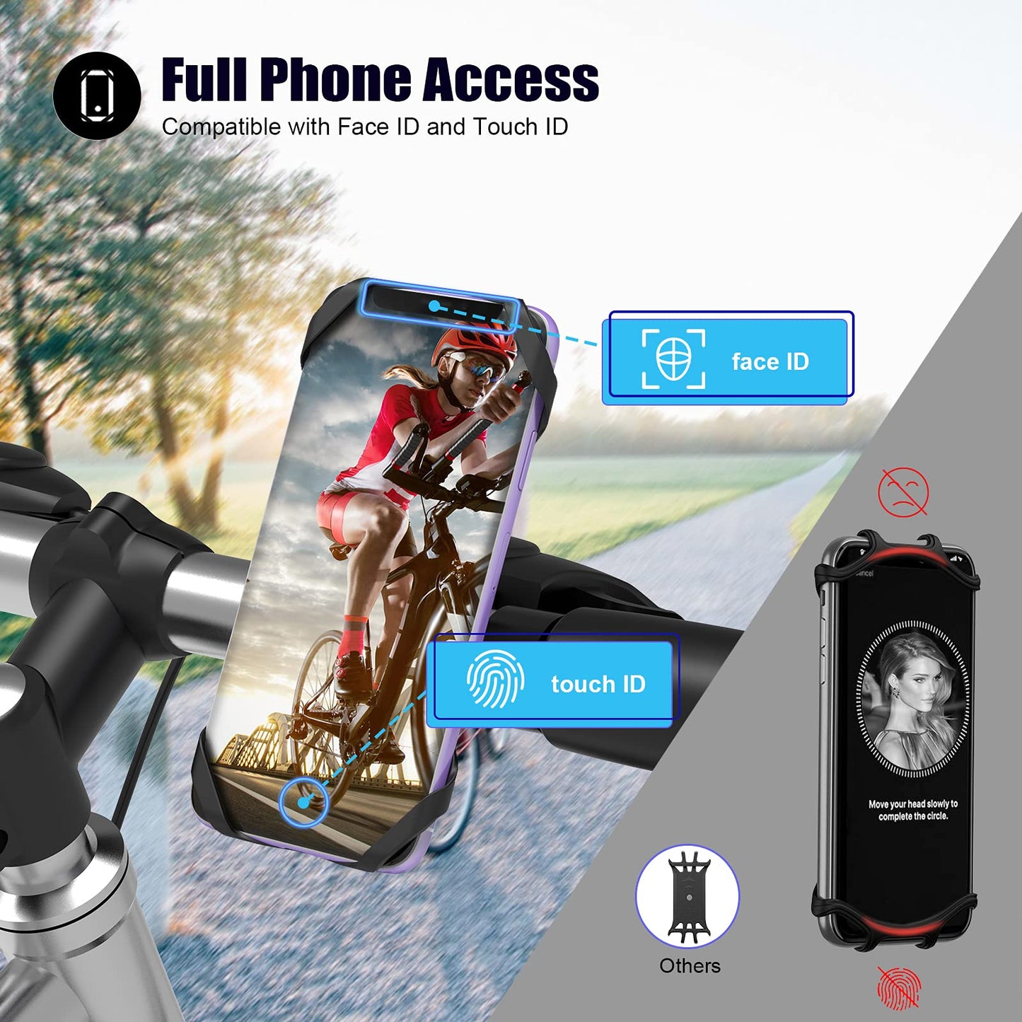 【360° 】Bicycle Phone Mount Holder