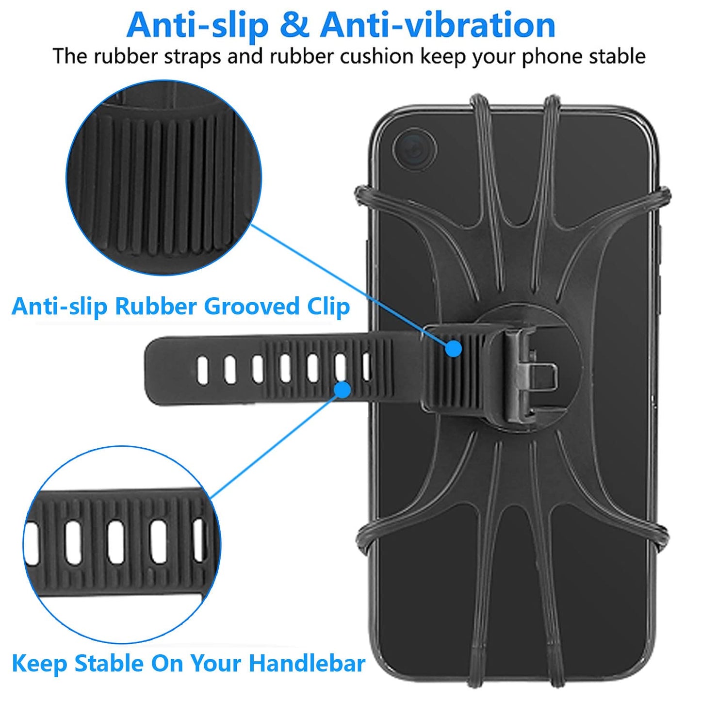 【2Pack】Bicycle Phone Mount Holder