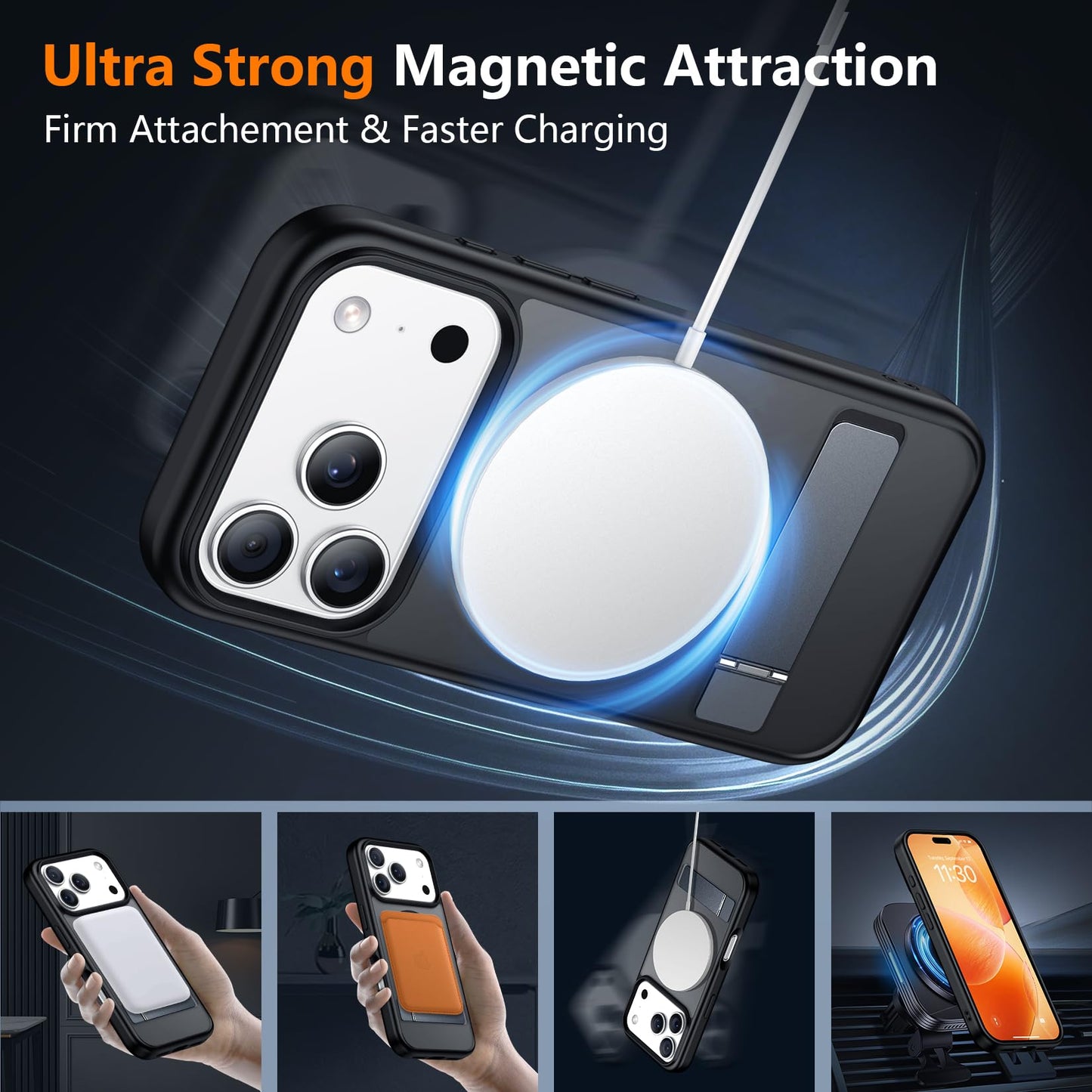 【Stand】Phone Case for iPhone