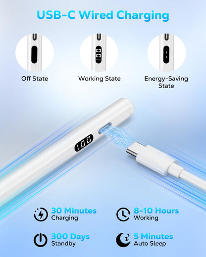 【LED】Stylus Pen for iPad(2018-2026)