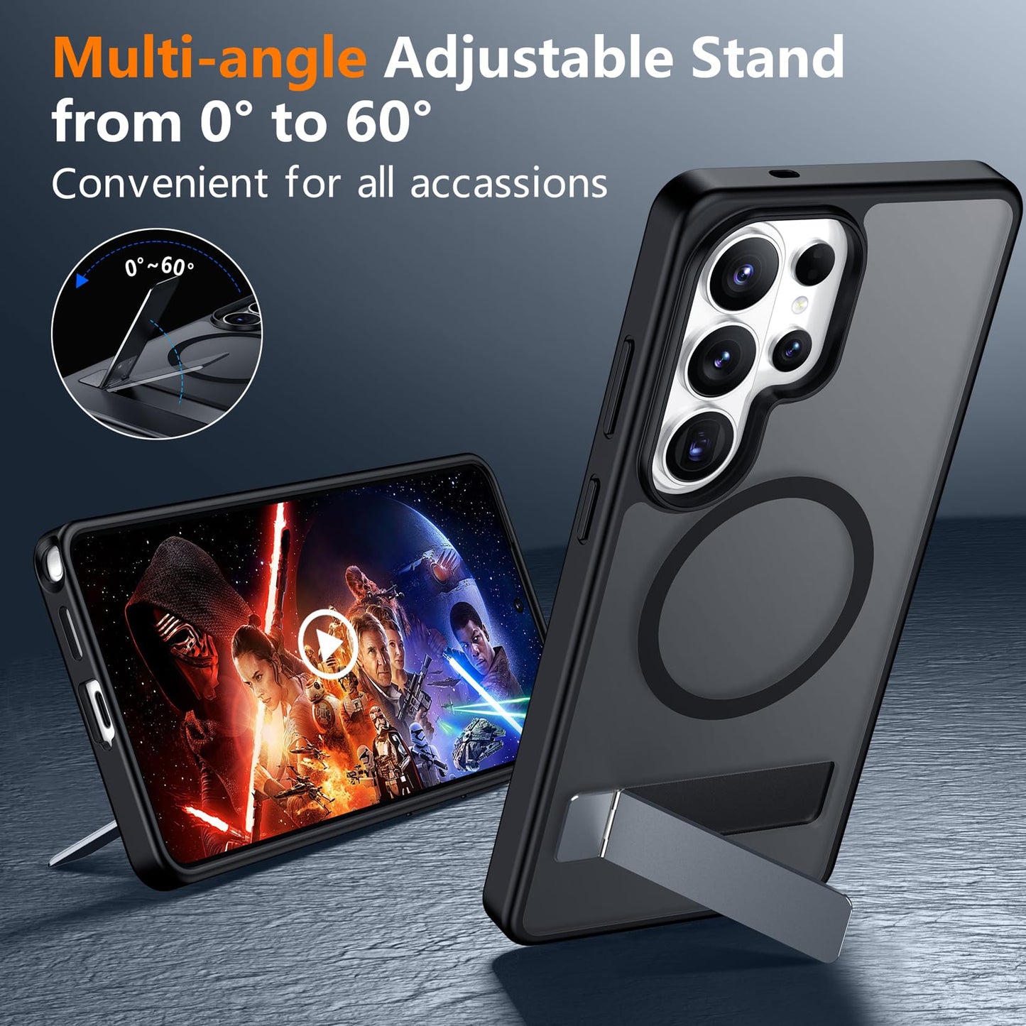 【Stand】 Phone Case for Galaxy