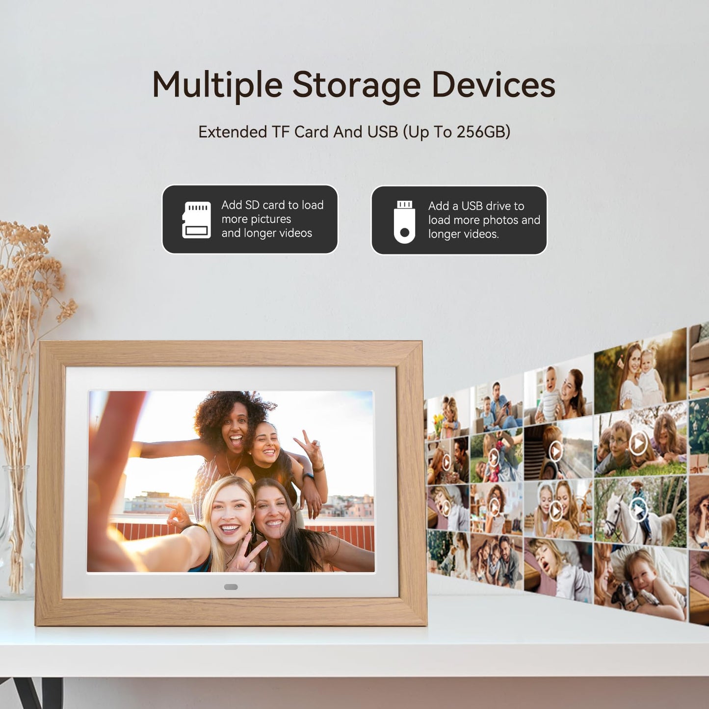 【10.1"】 Digital Picture Frame,NO-WIFI