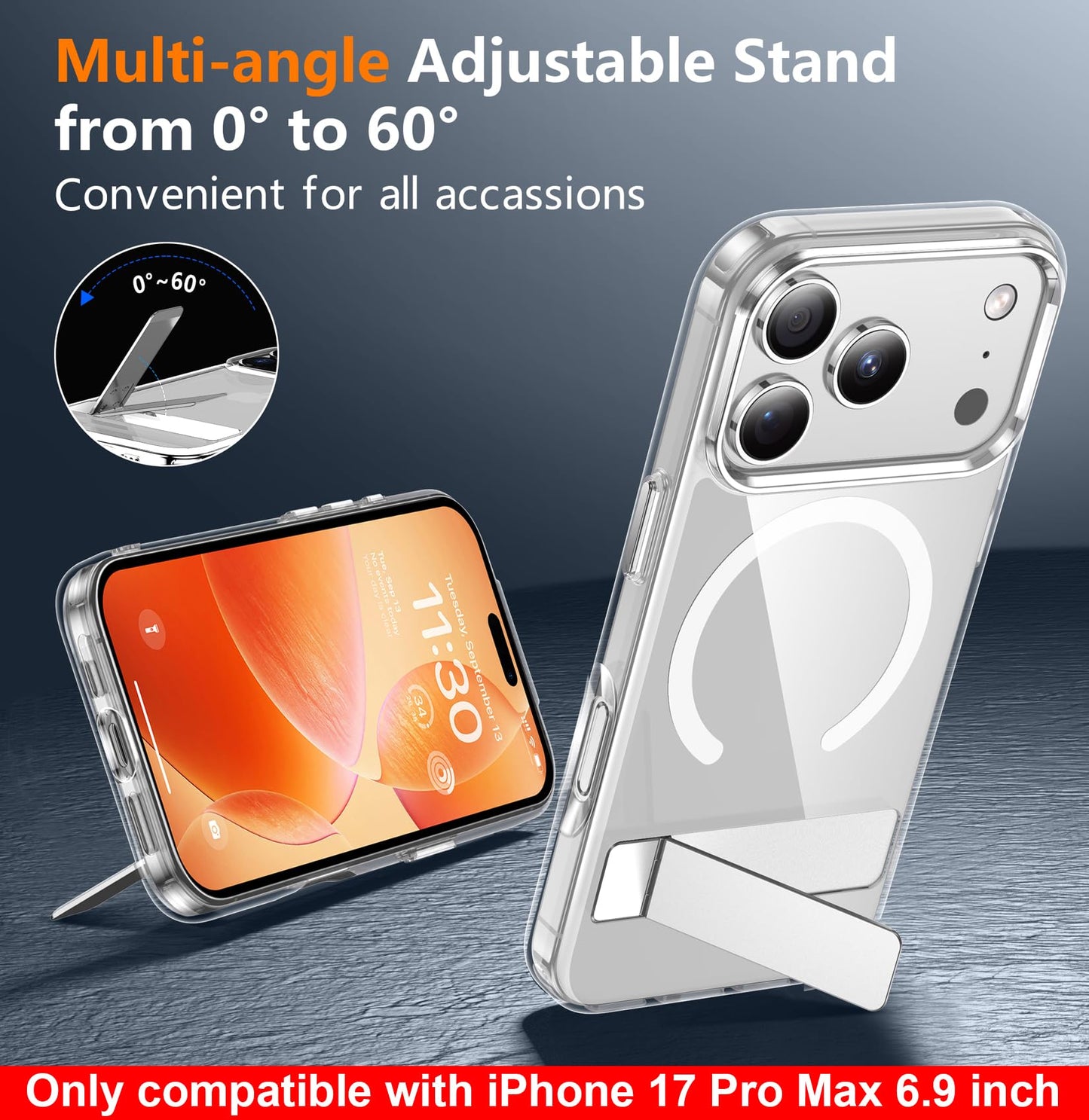 【Stand】Phone Case for iPhone