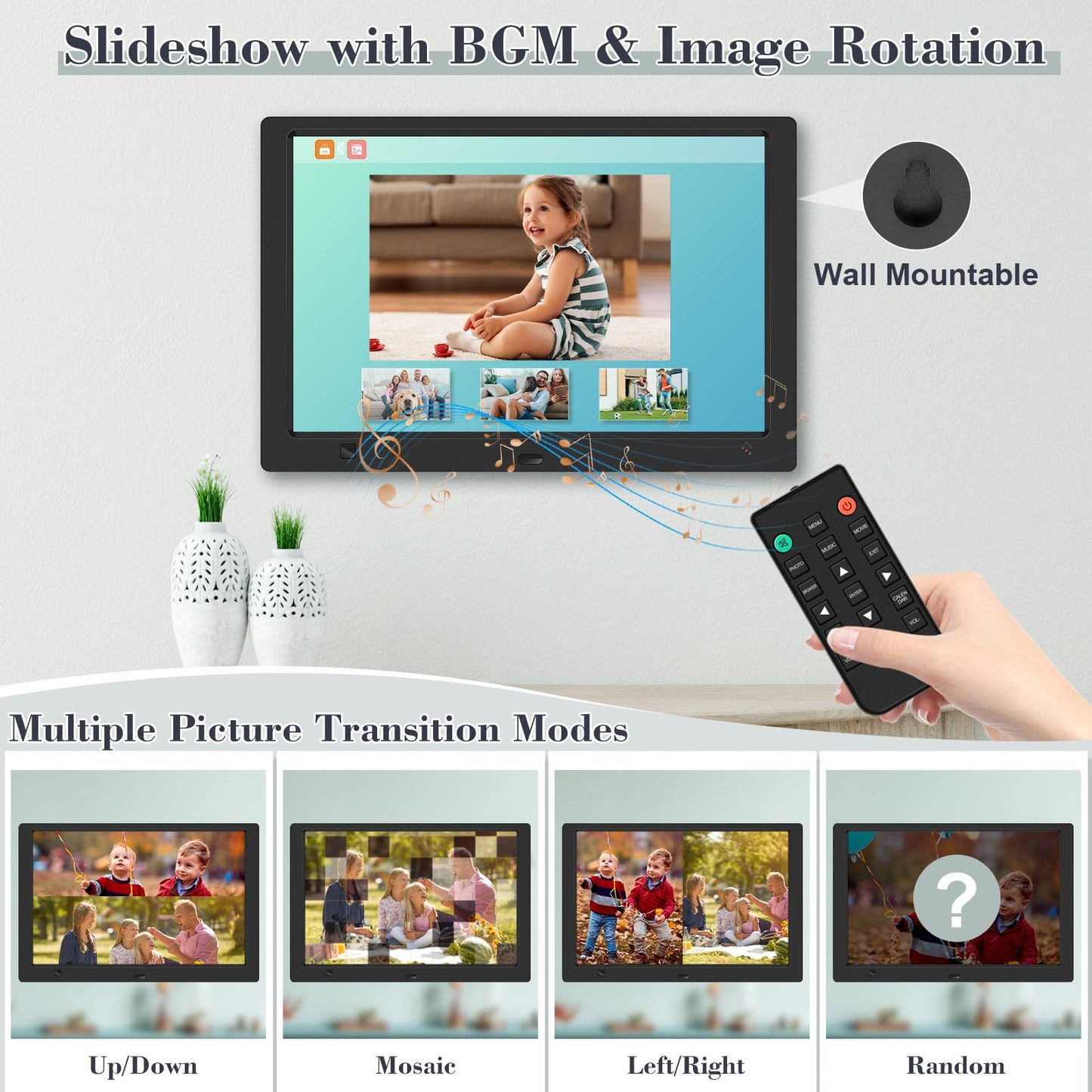 【10.1"】 Digital Picture Frame,NO-WIFI