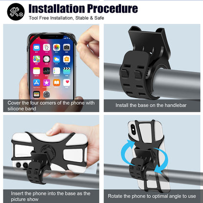 【360° 】Bicycle Phone Mount Holder