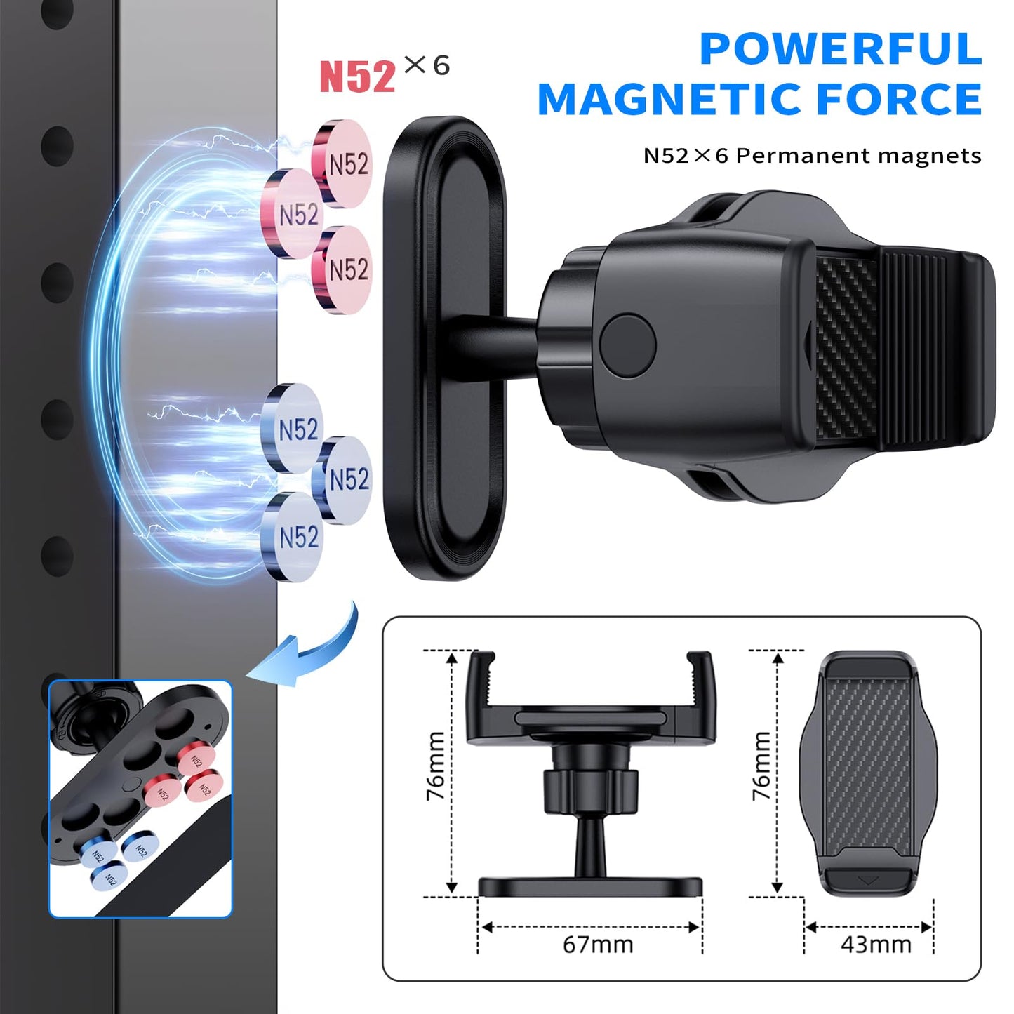 【EasytoUse 】Phone Mount Holder for Gym