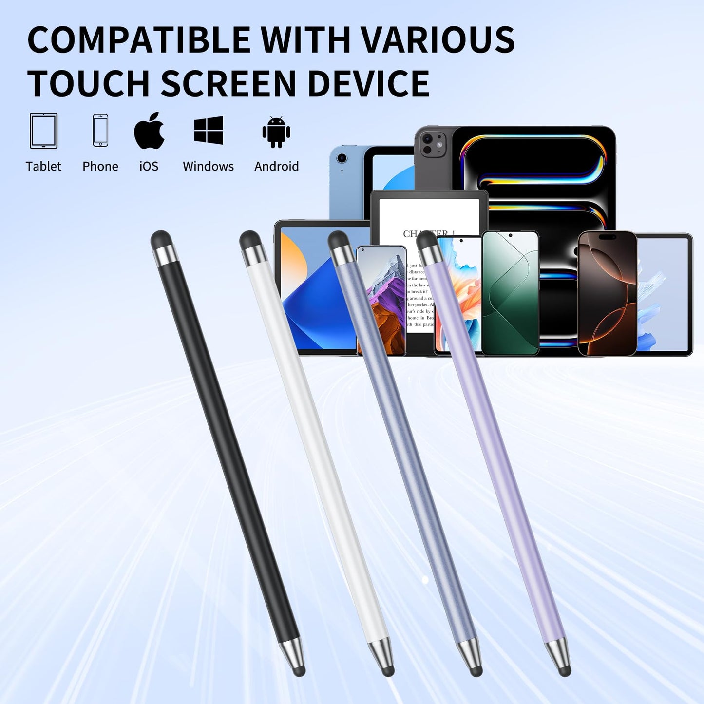 【10Pack】White Stylus Pen for Touchscreen